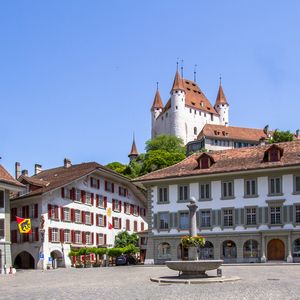 Blick zum Schloss Thun