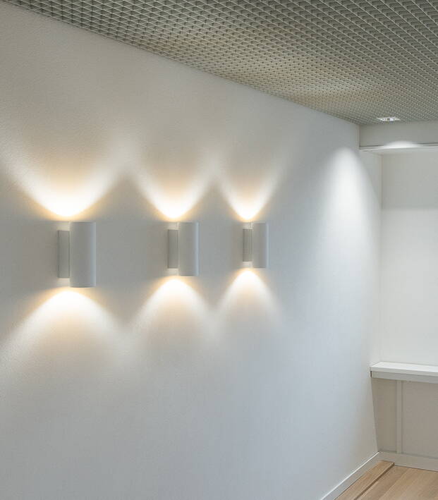 Leuchten an der Wand