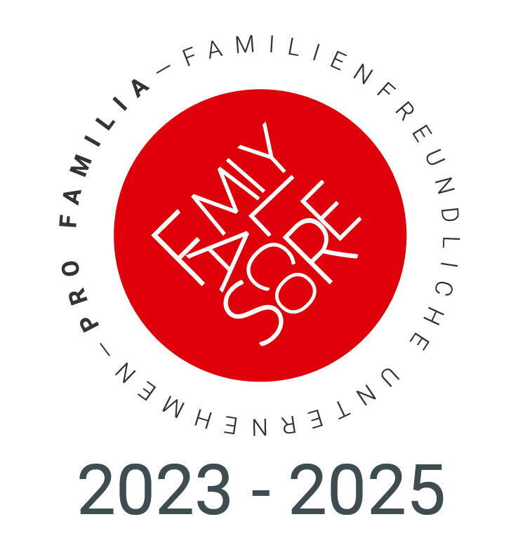 Auszeichnung Familienfreundliches Unternehmen Family Score 2023-2025