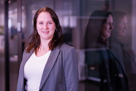 Samanta Egger, Junior-Projektleiterin, Lehrlingsausbildung